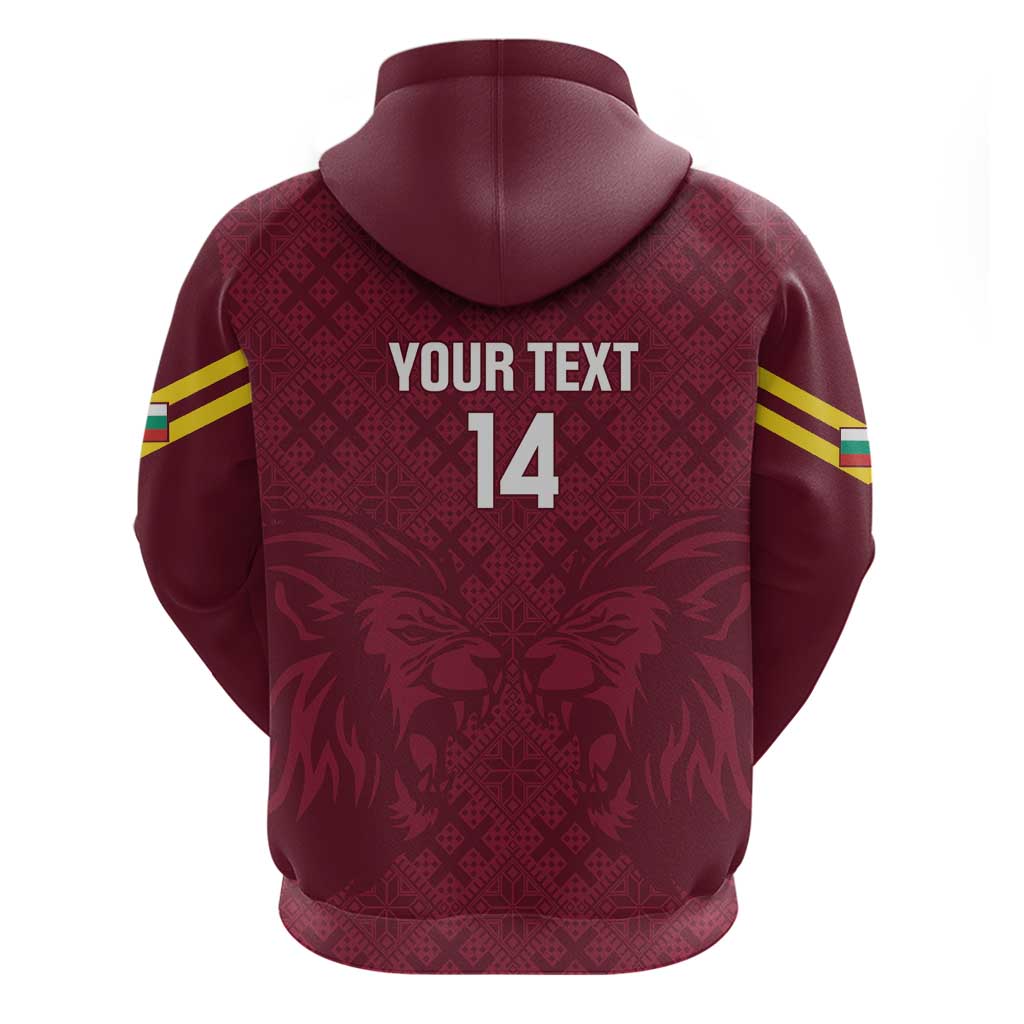Custom Bulgaria Football Hoodie Go Lavovete Bulgarian Pattern