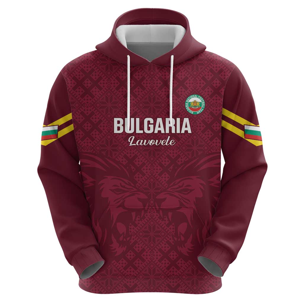 Custom Bulgaria Football Hoodie Go Lavovete Bulgarian Pattern