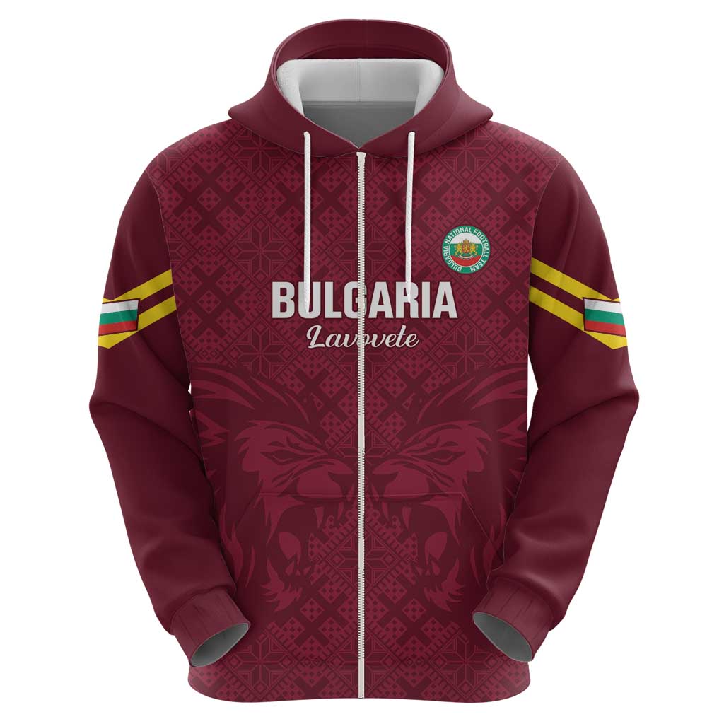 Custom Bulgaria Football Hoodie Go Lavovete Bulgarian Pattern
