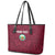 Custom Bulgaria Football Leather Tote Bag Go Lavovete Bulgarian Pattern