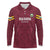 Custom Bulgaria Football Long Sleeve Polo Shirt Go Lavovete Bulgarian Pattern