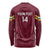 Custom Bulgaria Football Long Sleeve Shirt Go Lavovete Bulgarian Pattern