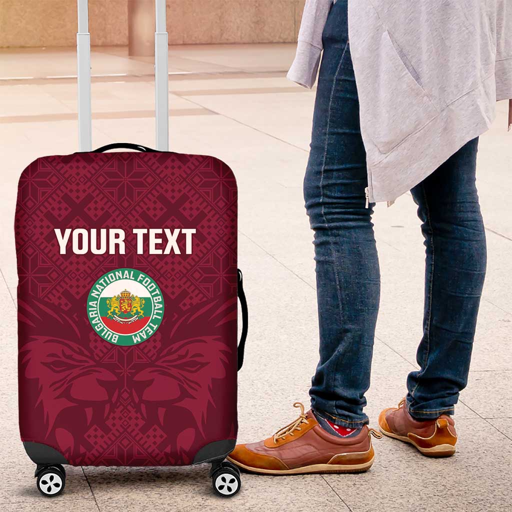 Custom Bulgaria Football Luggage Cover Go Lavovete Bulgarian Pattern