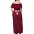 Custom Bulgaria Football Off Shoulder Maxi Dress Go Lavovete Bulgarian Pattern