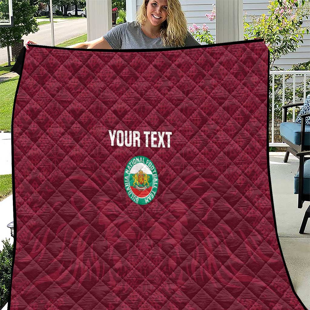 Custom Bulgaria Football Quilt Go Lavovete Bulgarian Pattern