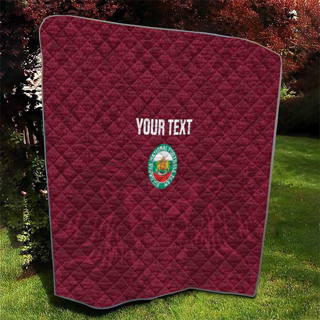 Custom Bulgaria Football Quilt Go Lavovete Bulgarian Pattern