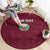 Custom Bulgaria Football Round Carpet Go Lavovete Bulgarian Pattern