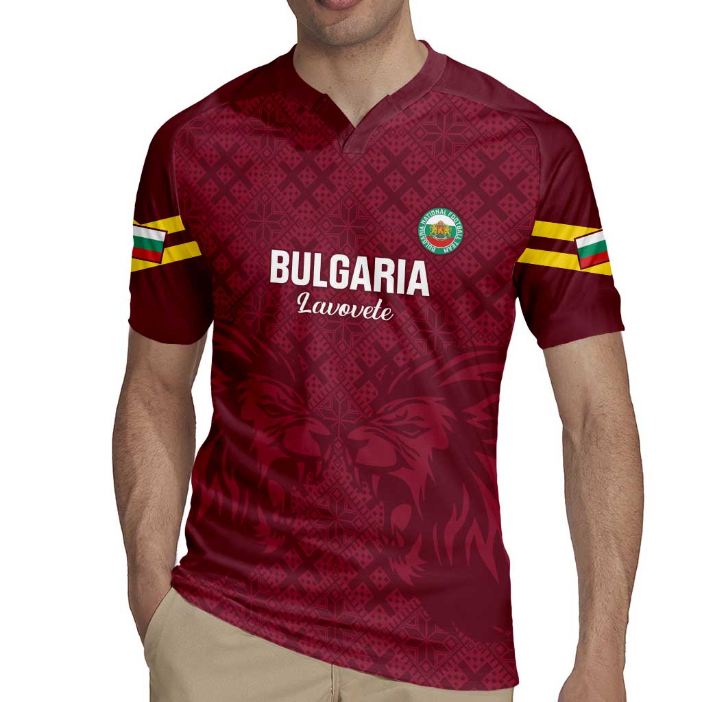 Custom Bulgaria Football Rugby Jersey Go Lavovete Bulgarian Pattern