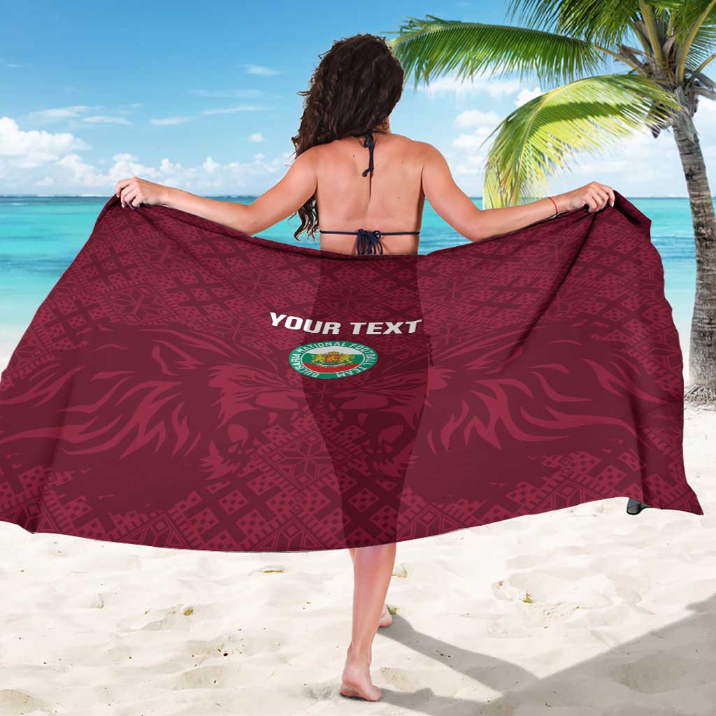 Custom Bulgaria Football Sarong Go Lavovete Bulgarian Pattern