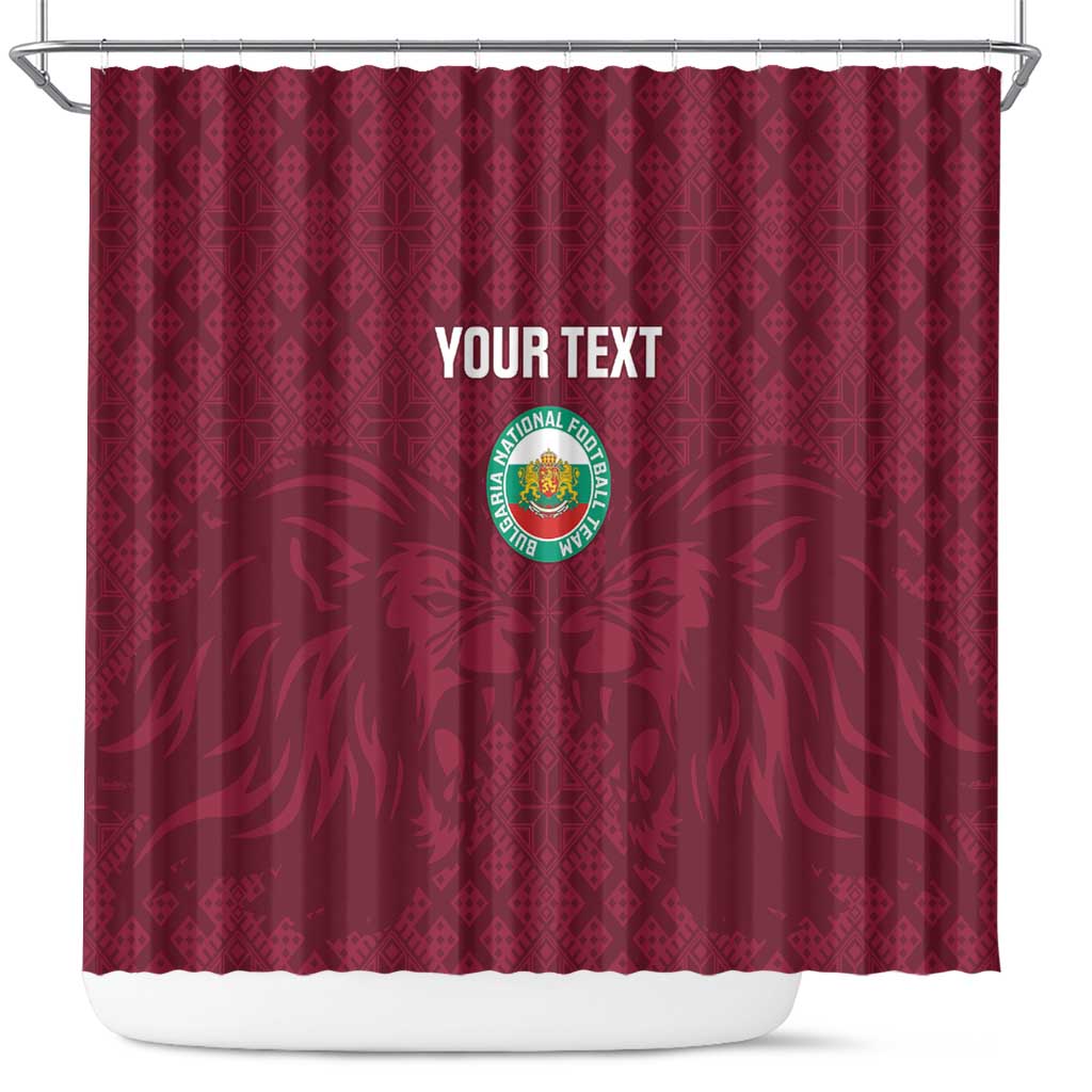 Custom Bulgaria Football Shower Curtain Go Lavovete Bulgarian Pattern
