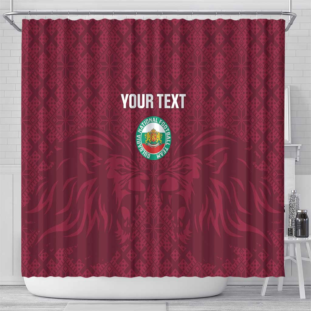 Custom Bulgaria Football Shower Curtain Go Lavovete Bulgarian Pattern