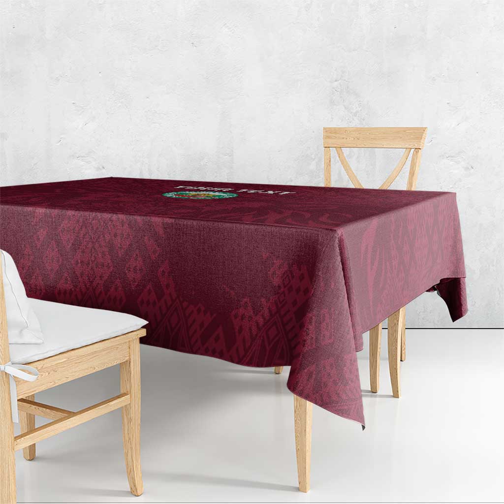 Custom Bulgaria Football Tablecloth Go Lavovete Bulgarian Pattern
