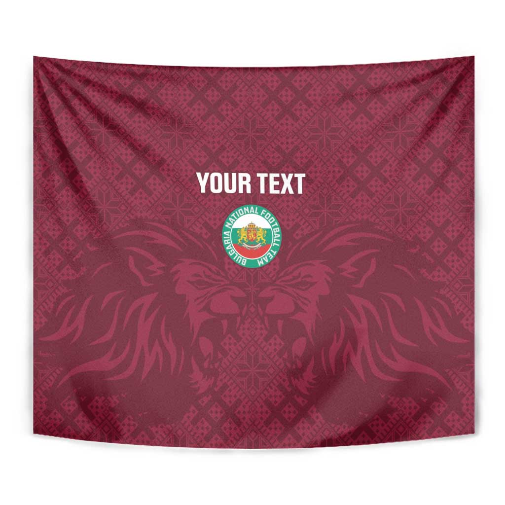 Custom Bulgaria Football Tapestry Go Lavovete Bulgarian Pattern