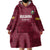 Custom Bulgaria Football Wearable Blanket Hoodie Go Lavovete Bulgarian Pattern