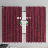 Custom Bulgaria Football Window Curtain Go Lavovete Bulgarian Pattern