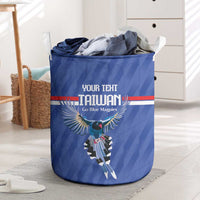Custom Taiwan Football 2026 Laundry Basket Come On Blue Magpies