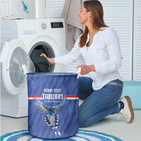 Custom Taiwan Football 2026 Laundry Basket Come On Blue Magpies