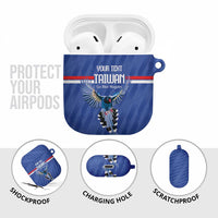 Custom Taiwan Football 2026 AirPods Case Come On Blue Magpies