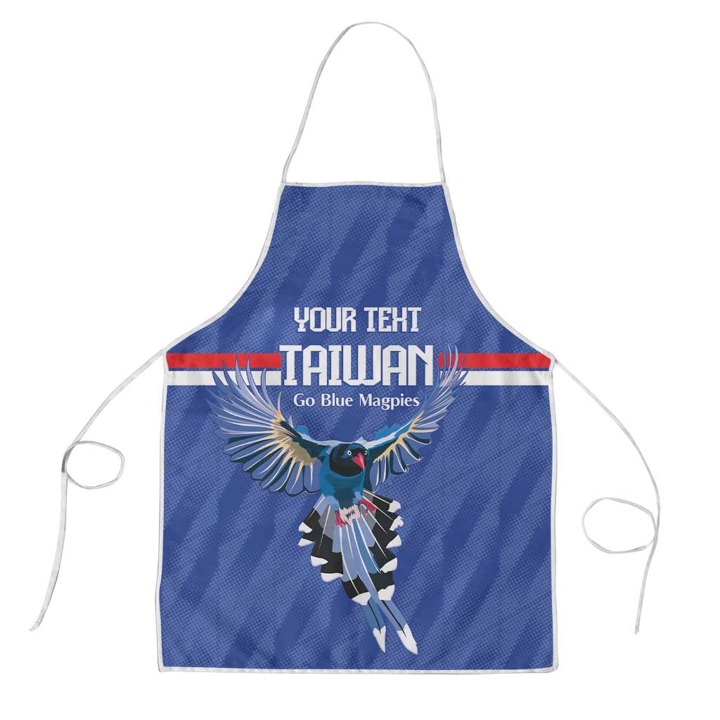 Custom Taiwan Football 2026 Apron Come On Blue Magpies