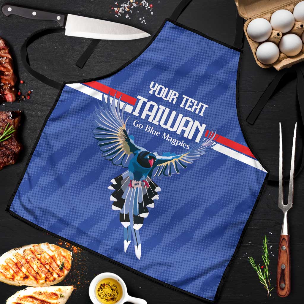 Custom Taiwan Football 2026 Apron Come On Blue Magpies
