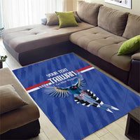 Custom Taiwan Football 2026 Area Rug Come On Blue Magpies
