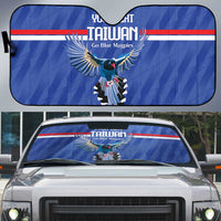 Custom Taiwan Football 2026 Auto Sun Shade Come On Blue Magpies