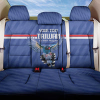 Custom Taiwan Football 2026 Back Car Seat Cover Come On Blue Magpies