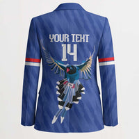 Custom Taiwan Football 2026 Blazer Come On Blue Magpies