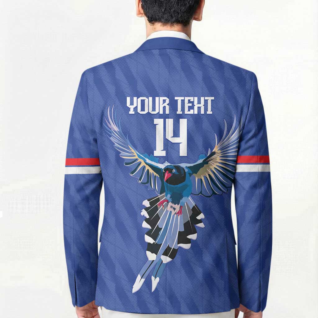 Custom Taiwan Football 2026 Blazer Come On Blue Magpies