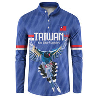 Custom Taiwan Football 2026 Button Sweatshirt Come On Blue Magpies
