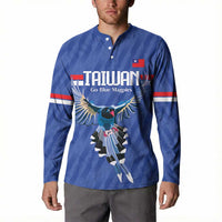 Custom Taiwan Football 2026 Button Sweatshirt Come On Blue Magpies