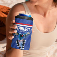 Custom Taiwan Football 2026 4 in 1 Can Cooler Tumbler Come On Blue Magpies