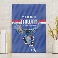 Custom Taiwan Football 2026 Canvas Wall Art Come On Blue Magpies