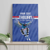 Custom Taiwan Football 2026 Canvas Wall Art Come On Blue Magpies