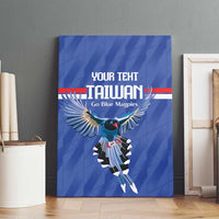Custom Taiwan Football 2026 Canvas Wall Art Come On Blue Magpies