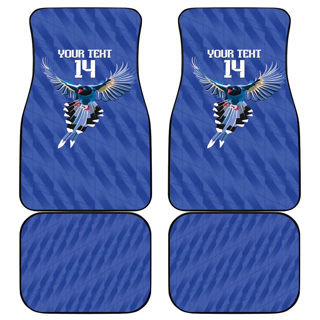 Custom Taiwan Football 2026 Car Mats Come On Blue Magpies