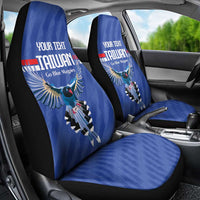 Custom Taiwan Football 2026 Car Seat Cover Come On Blue Magpies