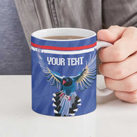Custom Taiwan Football 2026 Ceramic Mug Come On Blue Magpies