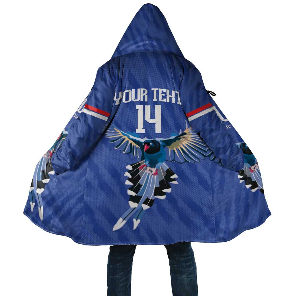 Custom Taiwan Football 2026 Cloak Come On Blue Magpies