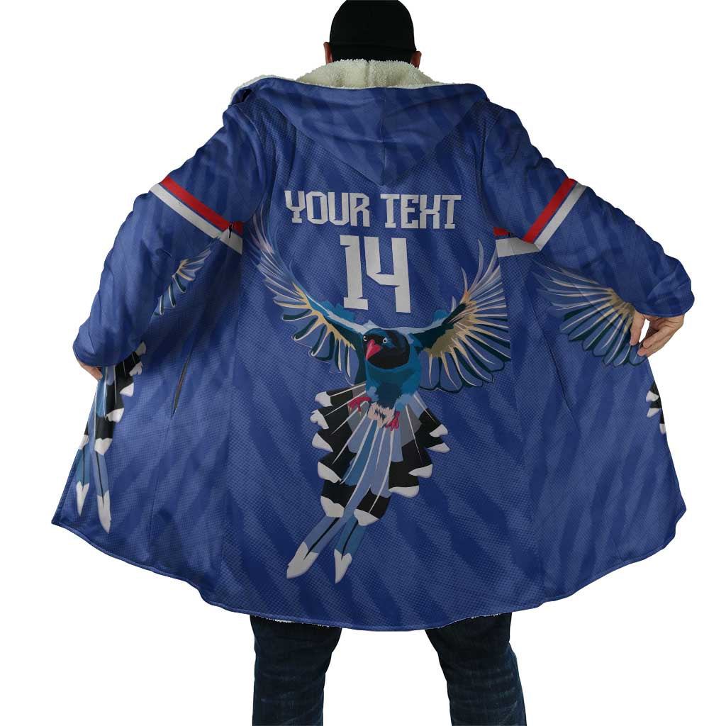 Custom Taiwan Football 2026 Cloak Come On Blue Magpies