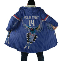 Custom Taiwan Football 2026 Cloak Come On Blue Magpies