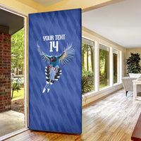 Custom Taiwan Football 2026 Door Cover Come On Blue Magpies