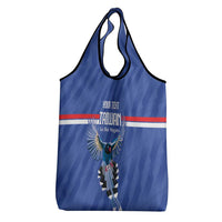 Custom Taiwan Football 2026 Grocery Bag Come On Blue Magpies