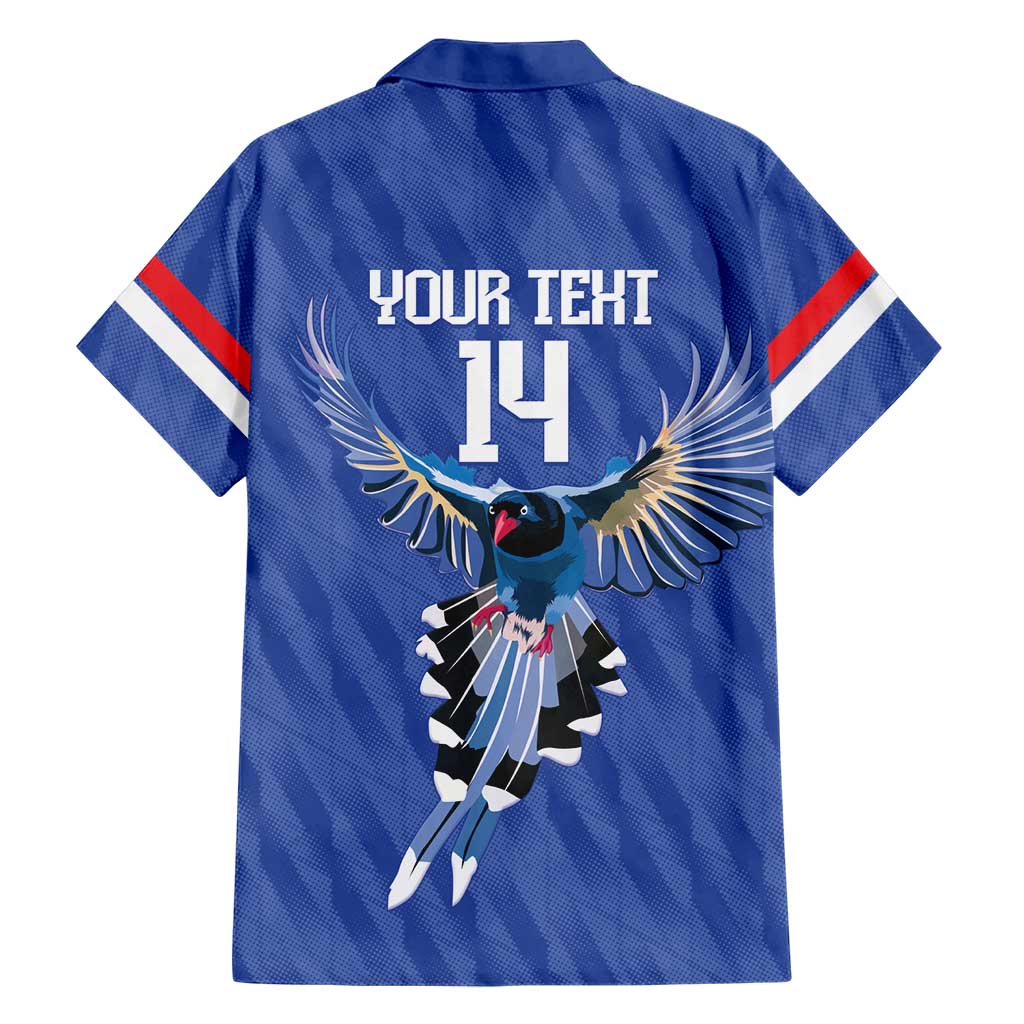 Custom Taiwan Football 2026 Hawaiian Shirt Come On Blue Magpies