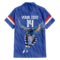Custom Taiwan Football 2026 Hawaiian Shirt Come On Blue Magpies