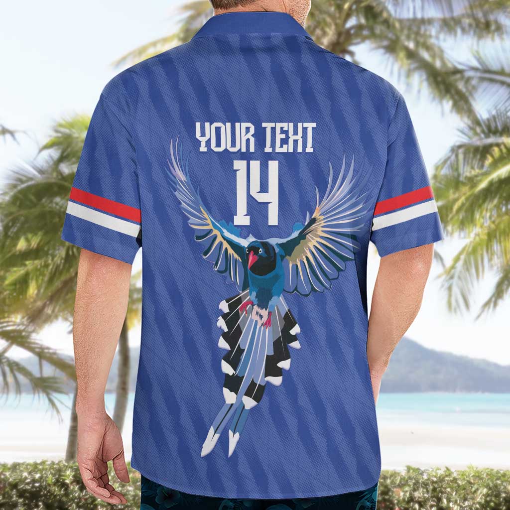 Custom Taiwan Football 2026 Hawaiian Shirt Come On Blue Magpies