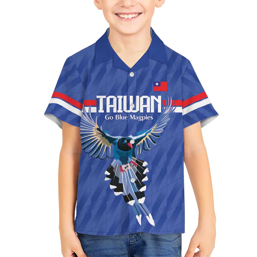 Custom Taiwan Football 2026 Hawaiian Shirt Come On Blue Magpies