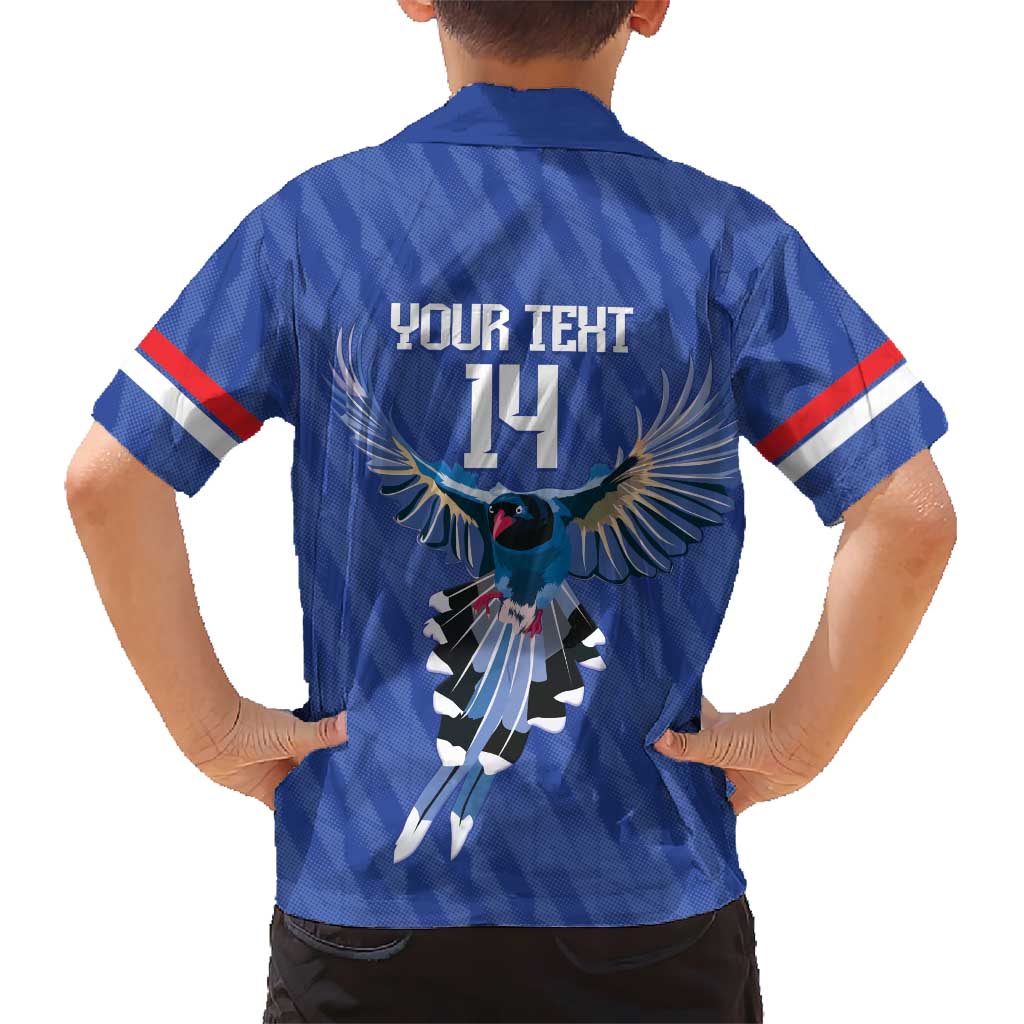 Custom Taiwan Football 2026 Hawaiian Shirt Come On Blue Magpies