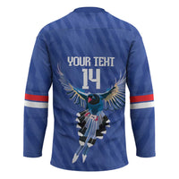 Custom Taiwan Football 2026 Hockey Jersey Come On Blue Magpies