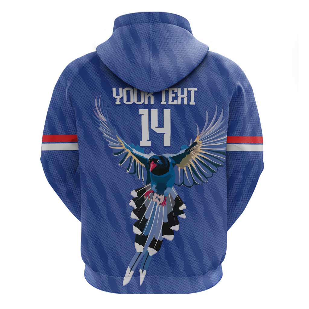 Custom Taiwan Football 2026 Hoodie Come On Blue Magpies